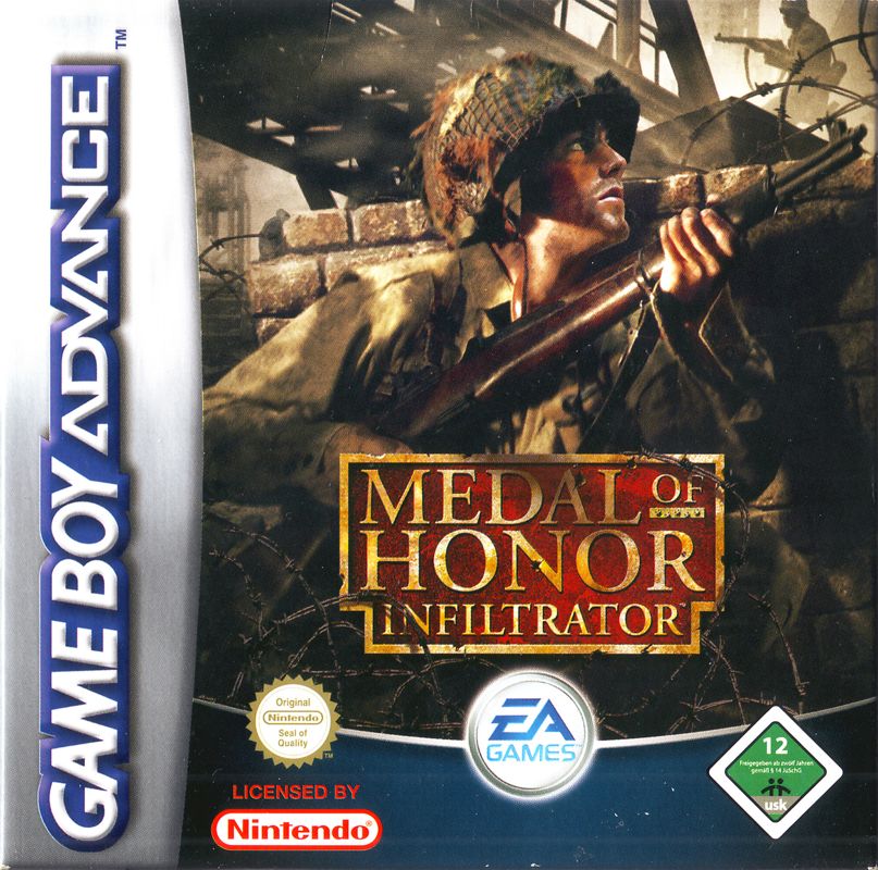 Medal of Honor Infiltrator box art for GameBoy Advance